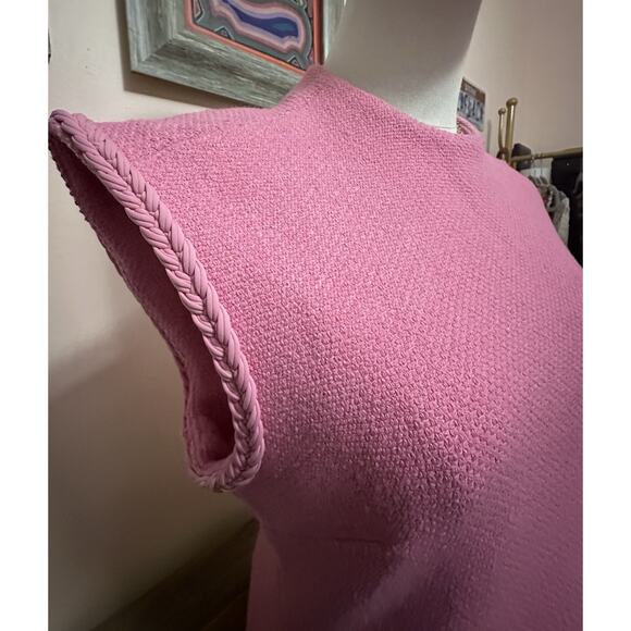 NWT Maje Rapela Tweed Pink Mini Dress Size 8 Medium NEW - Picture 3 of 9